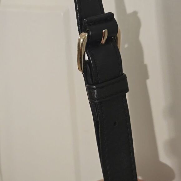 Maria sharapova by cole haan Black and blue Crossbody Bag vintage leather - Picture 7 of 11